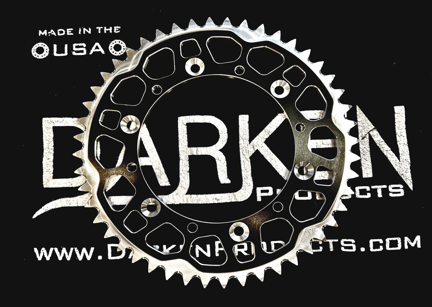 DARKEN Products Rear Sprocket (Fits Rieju, Gas Gas, Sherco, SWM)  7075-T6 Aluminum Anodized