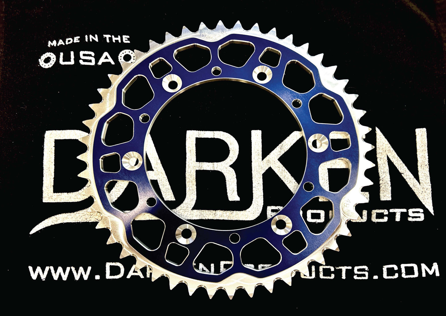 DARKEN Products Rear Sprocket (Fits Rieju, Gas Gas, Sherco, SWM)  7075-T6 Aluminum Anodized